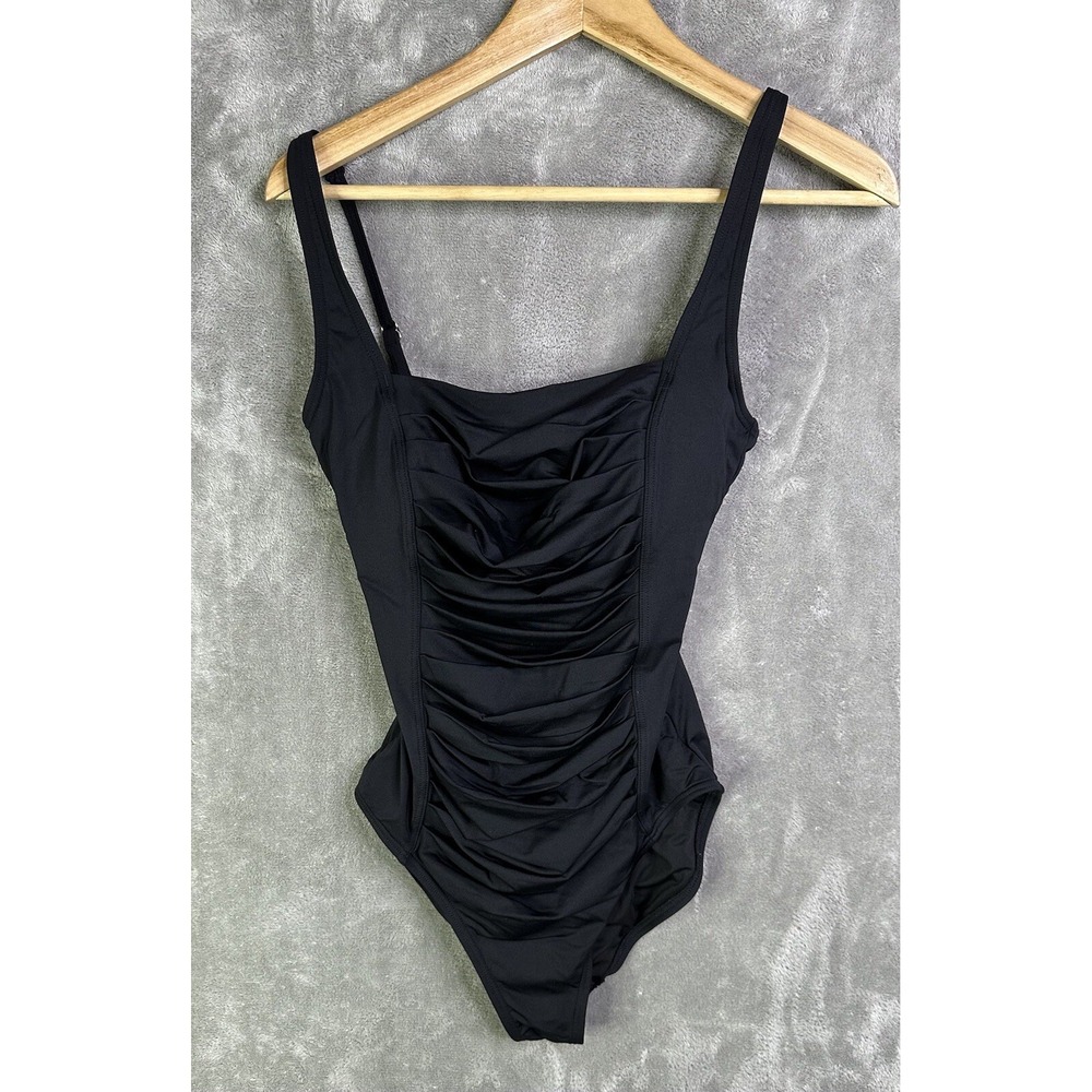 Calvin Klein Swimsuit Women's 6  one Piece Black Classic Slimming‎